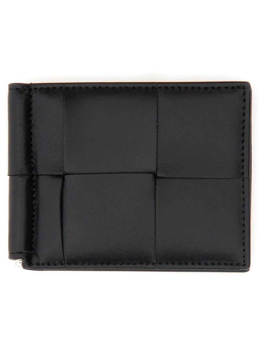 BOTTEGA VENETA PORTAFOGLIO "CASSETTE" IN PELLE CON FERMASOLDI