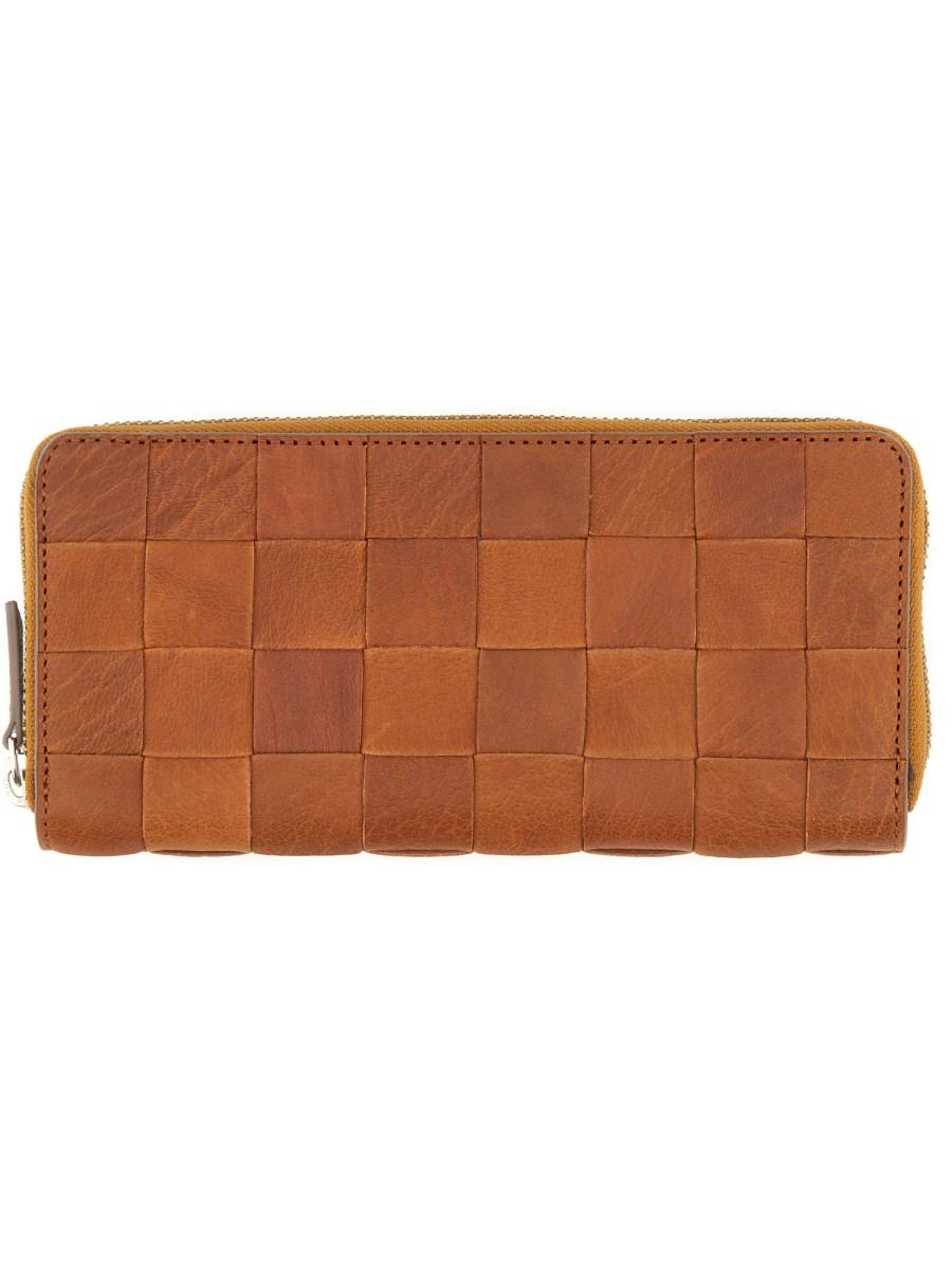 DRAGON DIFFUSION PORTAFOGLIO CHECK IN PELLE CON ZIP