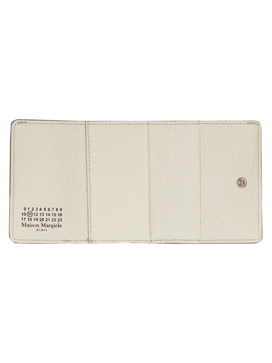 MAISON MARGIELA PORTAFOGLIO COMPATTO IN PELLE FOUR STITCHES