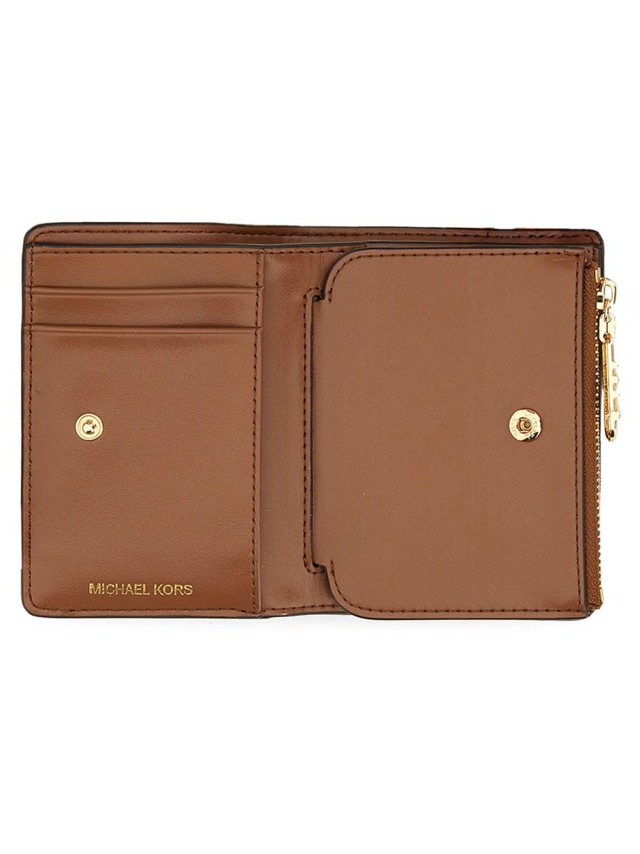 MICHAEL BY MICHAEL KORS PORTAFOGLIO CON LOGO EMPIRE IN TELA SPALMATA