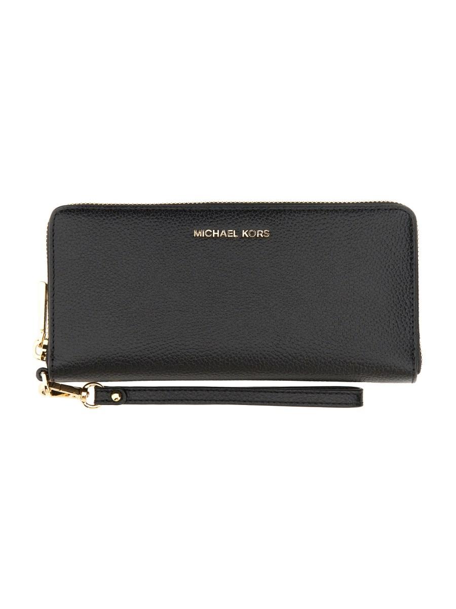 MICHAEL BY MICHAEL KORS PORTAFOGLIO CONTINENTAL JET SET TRAVEL IN PELLE CROSSGRAIN