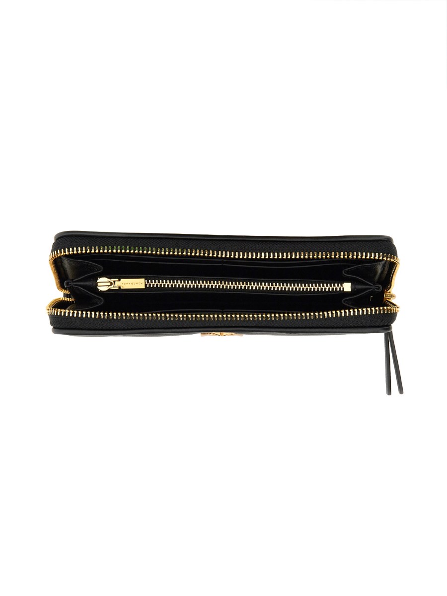 TORY BURCH PORTAFOGLIO CONTINENTAL "KIRA" IN PELLE CHEVRON