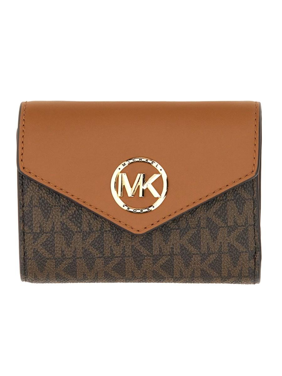 MICHAEL BY MICHAEL KORS PORTAFOGLIO GREENWICH MEDIO IN PELLE CON LOGO