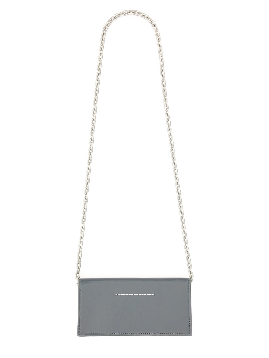 MM6 MAISON MARGIELA PORTAFOGLIO IN PELLE CON CATENA