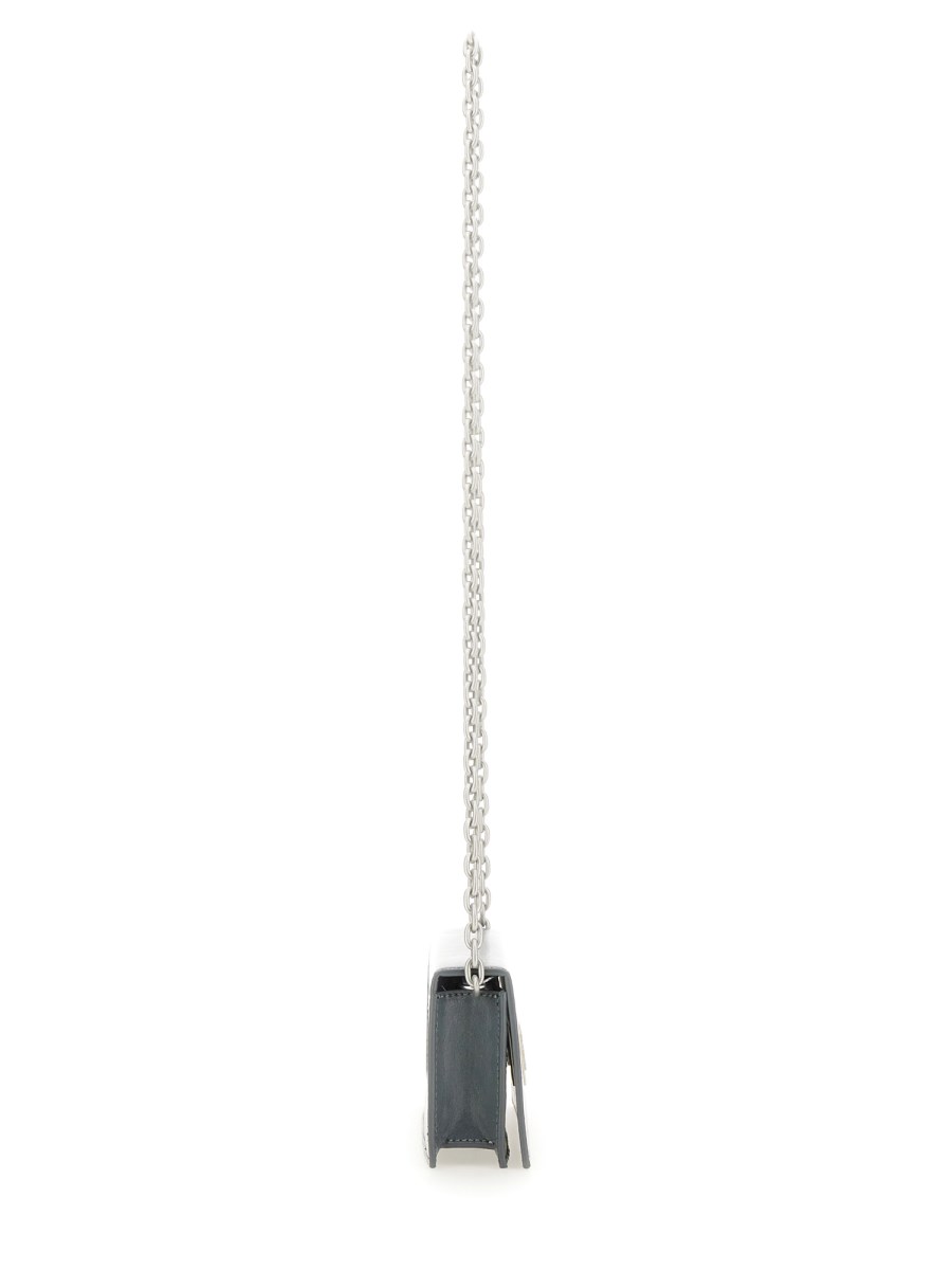 MM6 MAISON MARGIELA PORTAFOGLIO IN PELLE CON CATENA