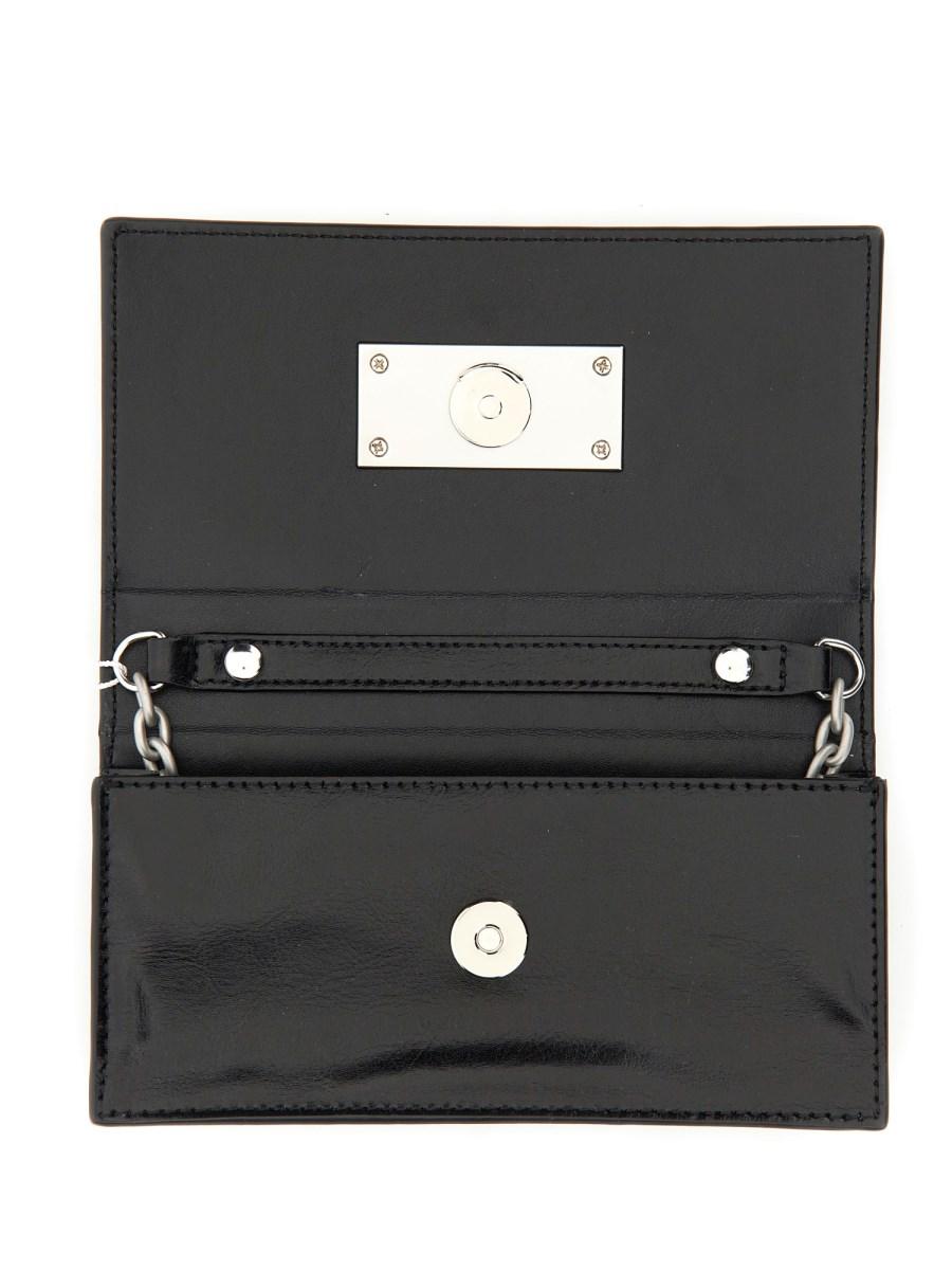 MM6 MAISON MARGIELA PORTAFOGLIO IN PELLE CON CATENA
