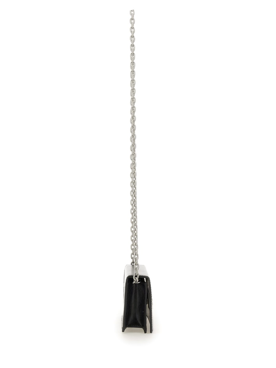 MM6 MAISON MARGIELA PORTAFOGLIO IN PELLE CON CATENA