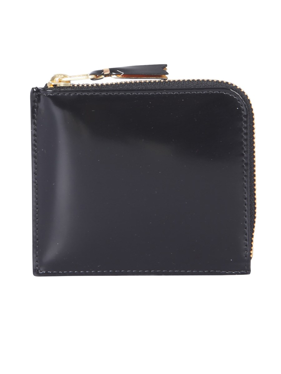 COMME DES GARCONS WALLET PORTAFOGLIO IN PELLE CON DETTAGLIO MIRRORING