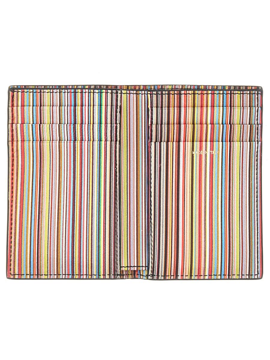 PAUL SMITH PORTAFOGLIO IN PELLE CON INTERNO A RIGHE