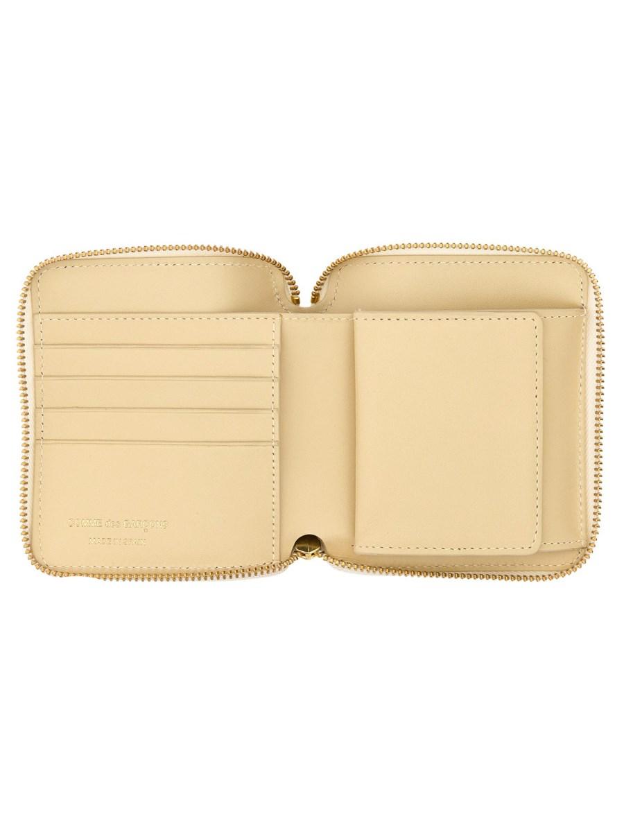 COMME DES GARCONS WALLET PORTAFOGLIO IN PELLE CON ZIP