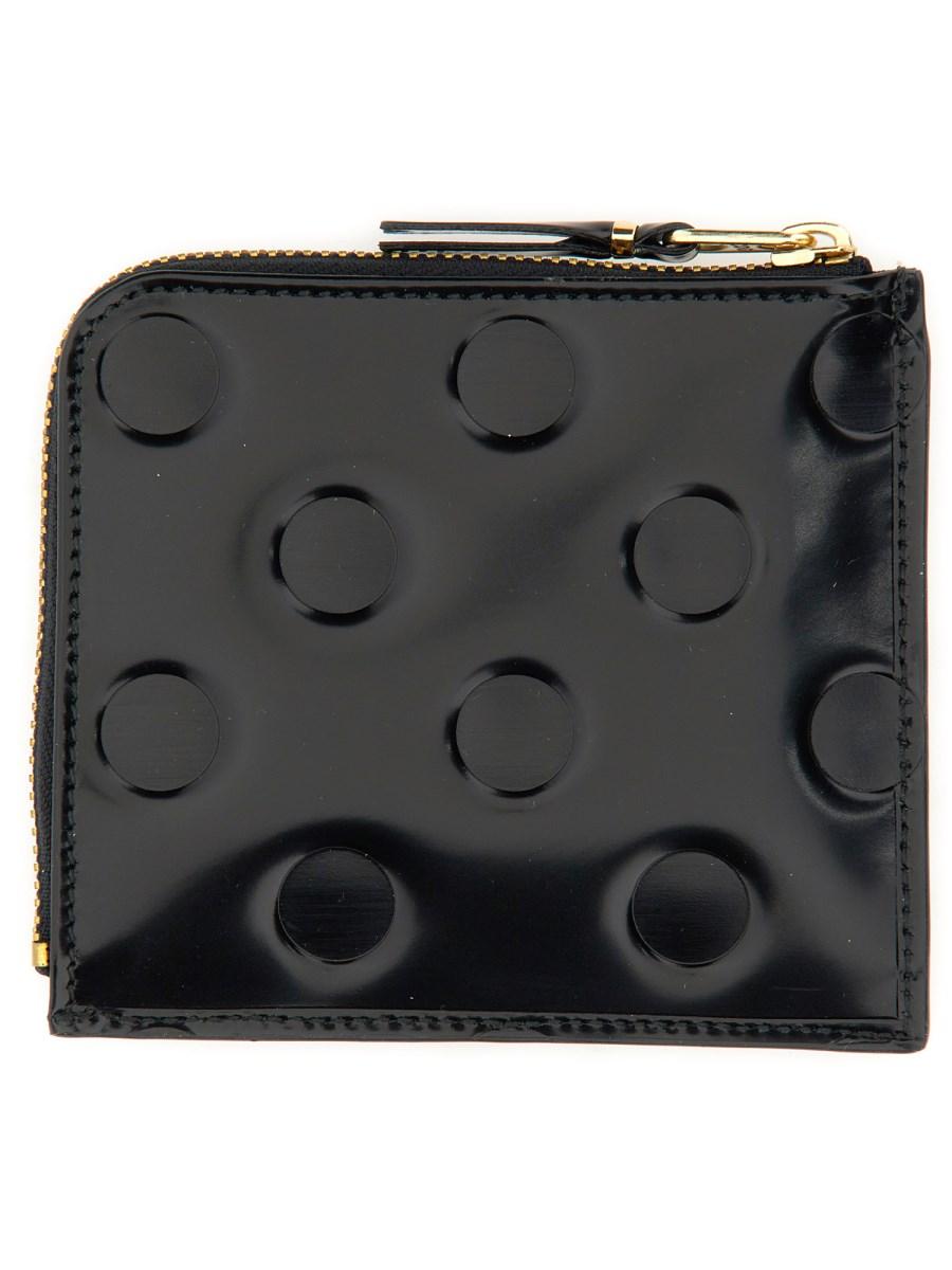 COMME DES GARCONS WALLET PORTAFOGLIO IN PELLE CON ZIP