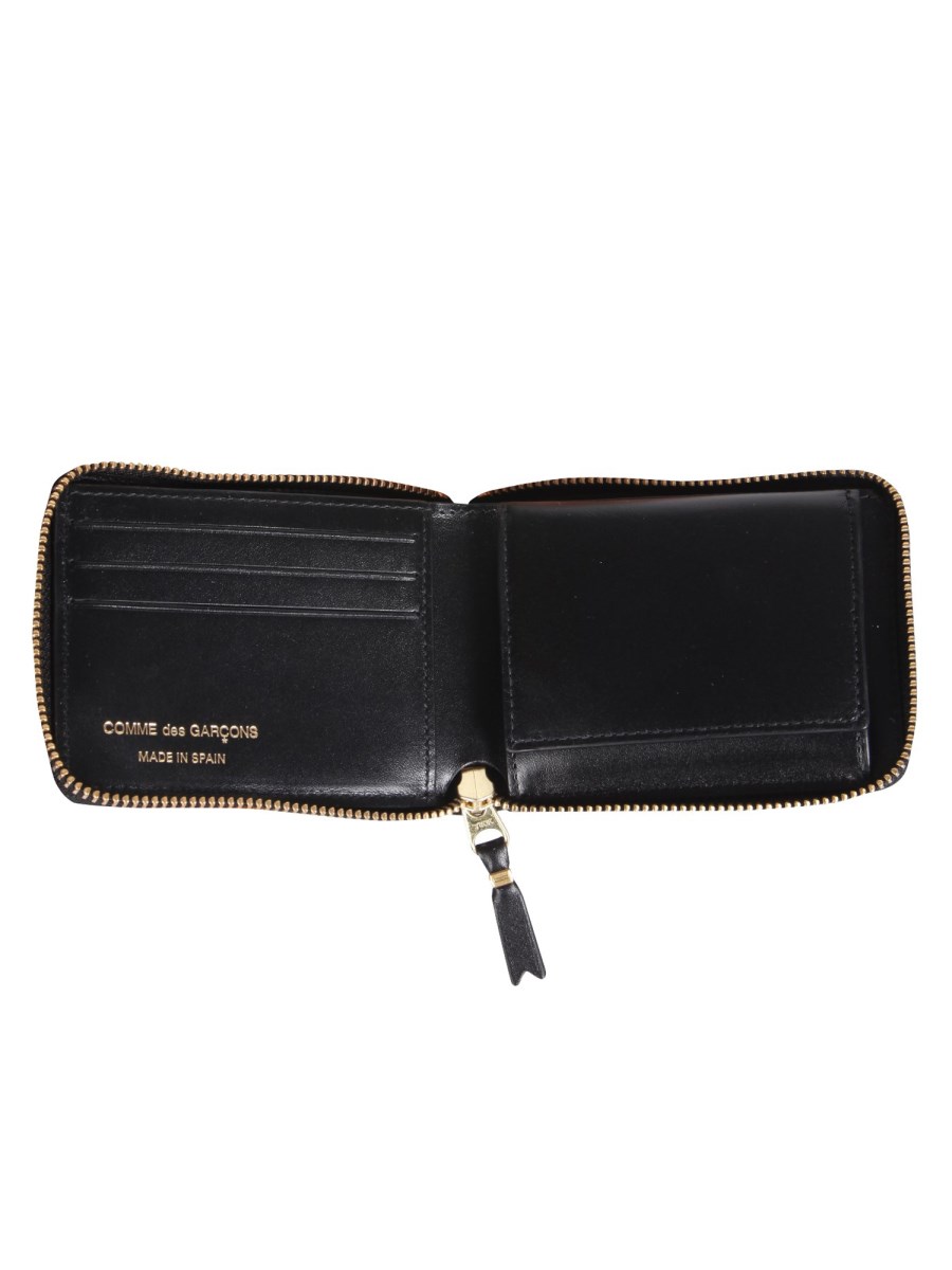 COMME DES GARCONS WALLET PORTAFOGLIO IN PELLE CON ZIP