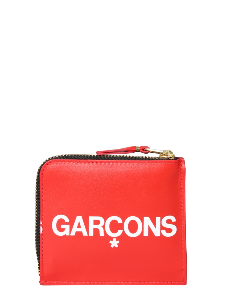 COMME DES GARCONS WALLET PORTAFOGLIO IN PELLE CON ZIP
