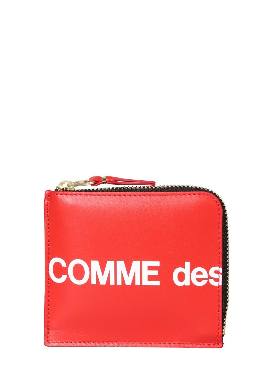 COMME DES GARCONS WALLET PORTAFOGLIO IN PELLE CON ZIP