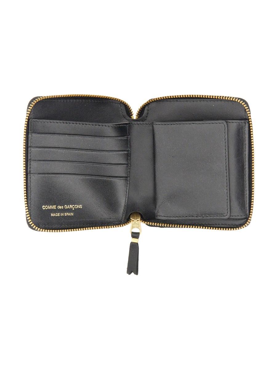 COMME DES GARCONS WALLET PORTAFOGLIO IN PELLE CON ZIP