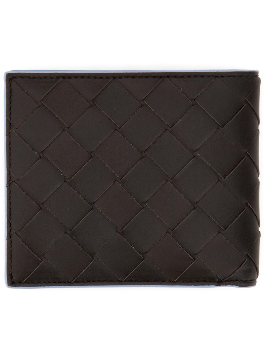 BOTTEGA VENETA PORTAFOGLIO INTRECCIATO BI-FOLD CON PORTAMONETE