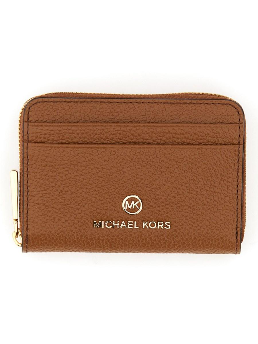 MICHAEL BY MICHAEL KORS PORTAFOGLIO JET SET CHARM IN PELLE MARTELLATA CON ZIP