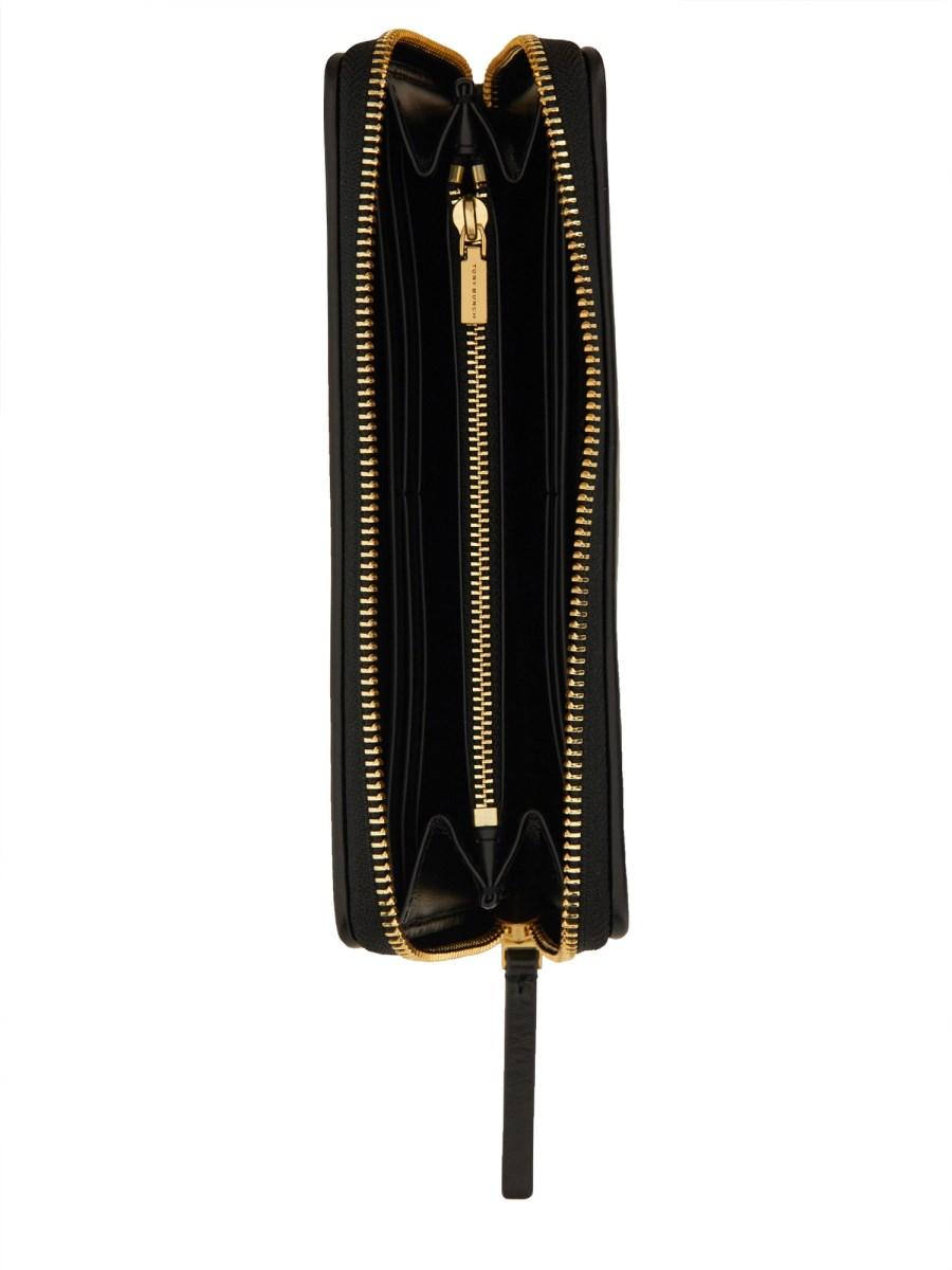 TORY BURCH PORTAFOGLIO "KIRA" CONTINENTAL IN PELLE CHEVRON CON ZIP