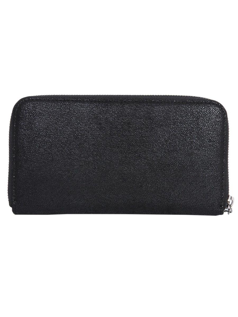 STELLA McCARTNEY PORTAFOGLIO ZIP AROUND FALABELLA IN SHAGGY DEER