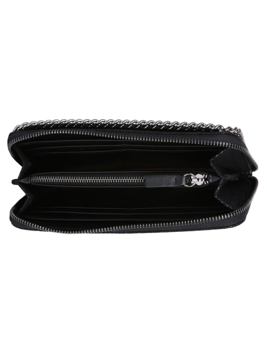 STELLA McCARTNEY PORTAFOGLIO ZIP AROUND FALABELLA IN SHAGGY DEER