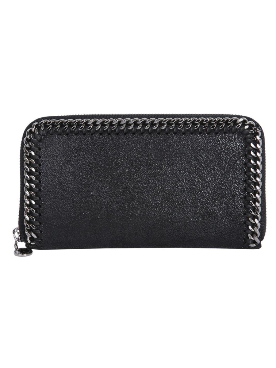 STELLA McCARTNEY PORTAFOGLIO ZIP AROUND FALABELLA IN SHAGGY DEER