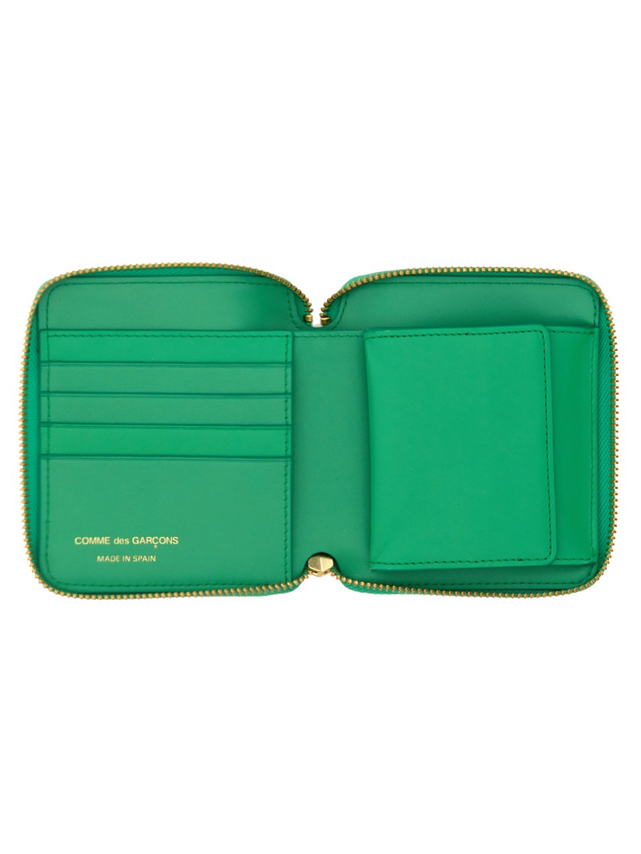 COMME DES GARCONS WALLET PORTAFOGLIO ZIP AROUND IN PELLE