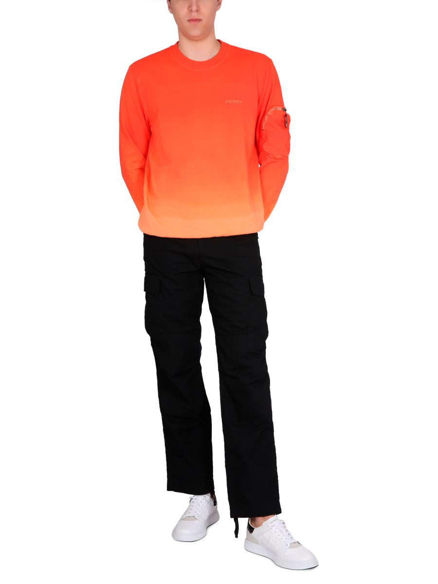 PREMIATA FELPA IN COTONE CON LOGO