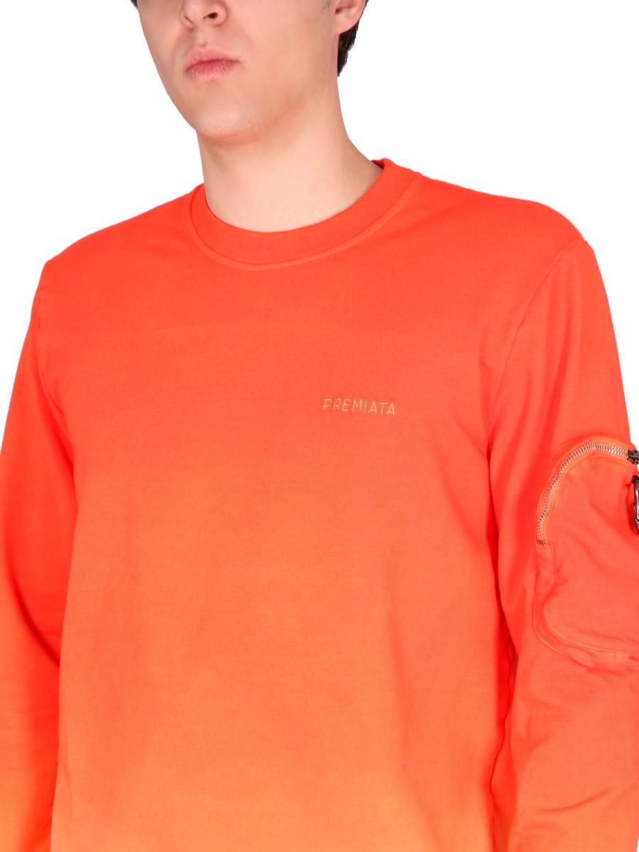 PREMIATA FELPA IN COTONE CON LOGO
