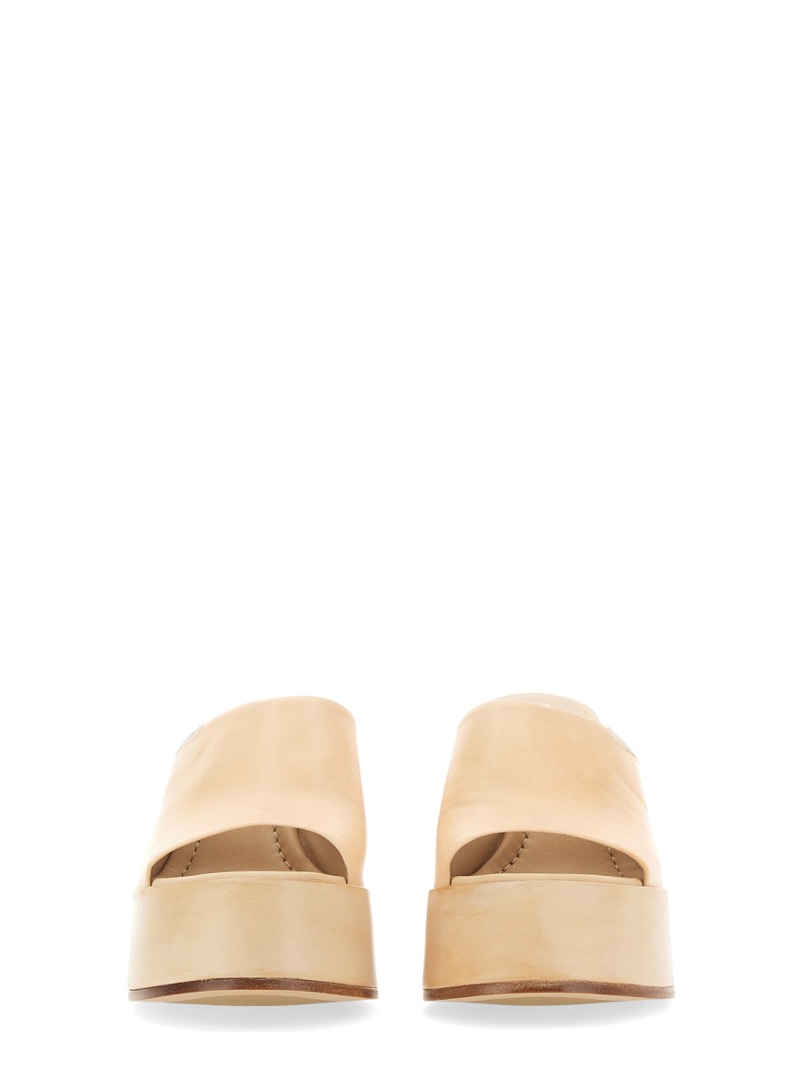 PREMIATA SABOT PLATFORM IN PELLE