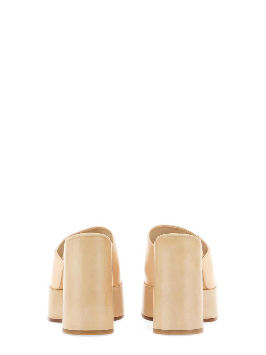 PREMIATA SABOT PLATFORM IN PELLE