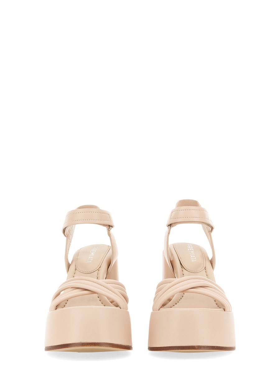 PREMIATA SANDALO PLATFORM IN NAPPA