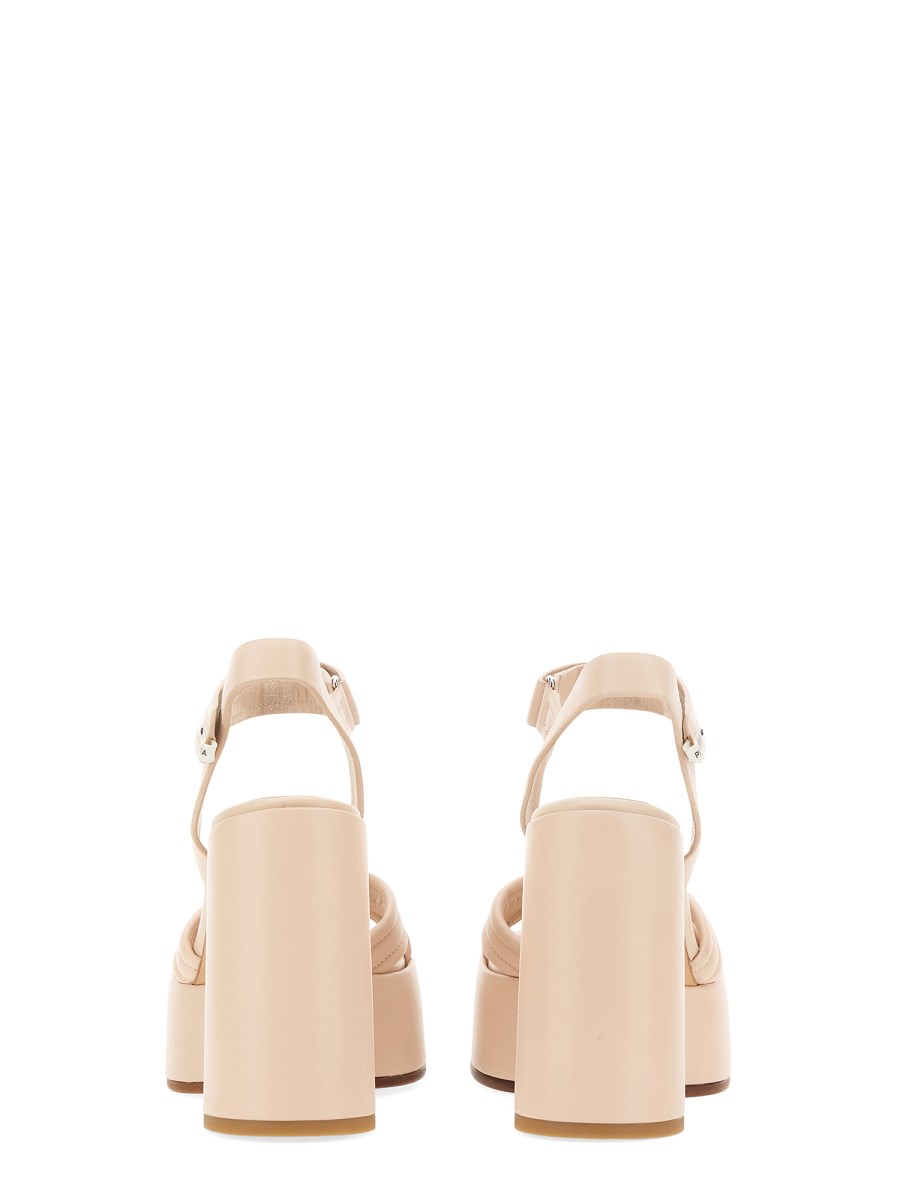 PREMIATA SANDALO PLATFORM IN NAPPA