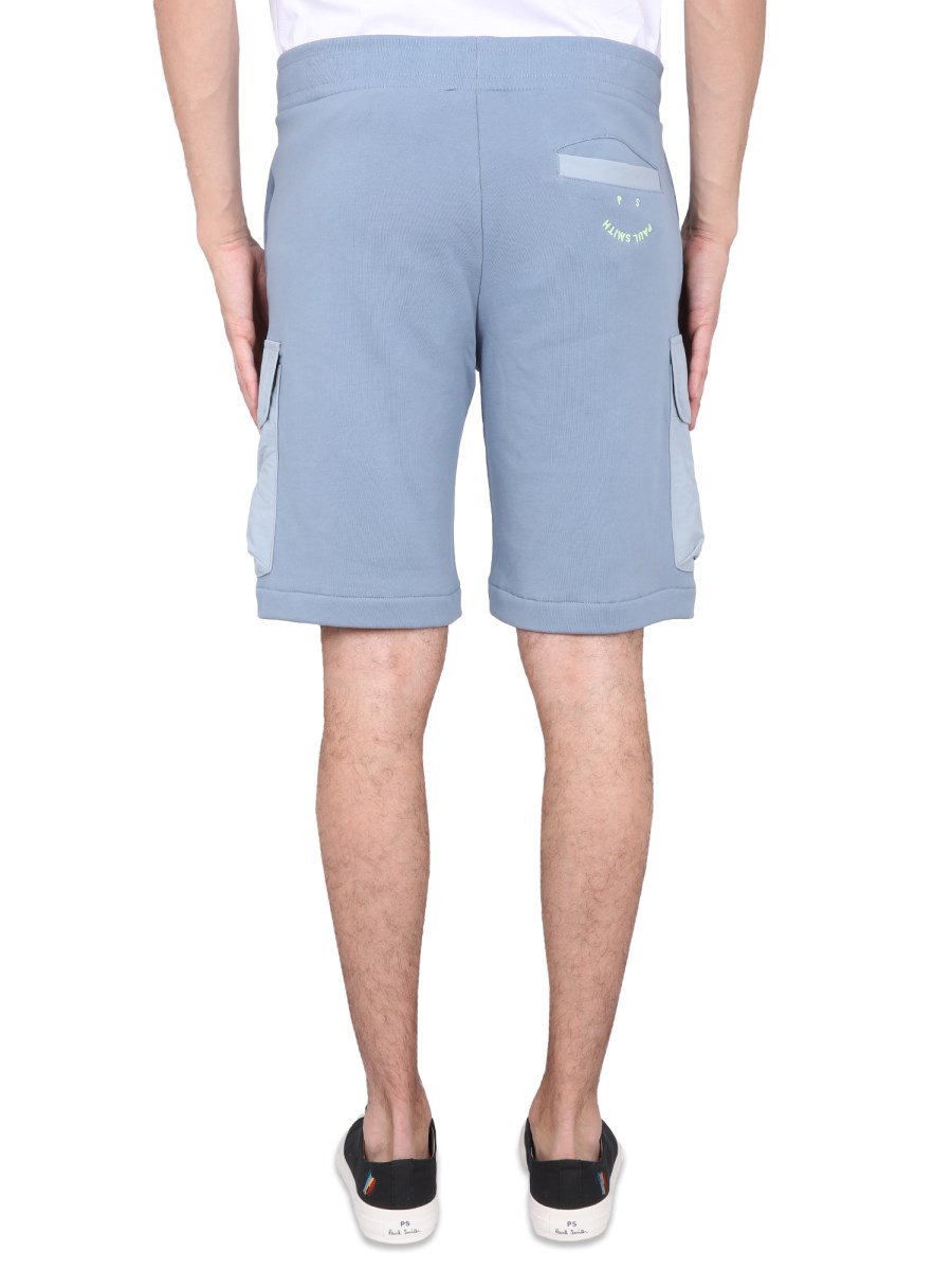 PS BY PAUL SMITH BERMUDA CON LOGO IN COTONE