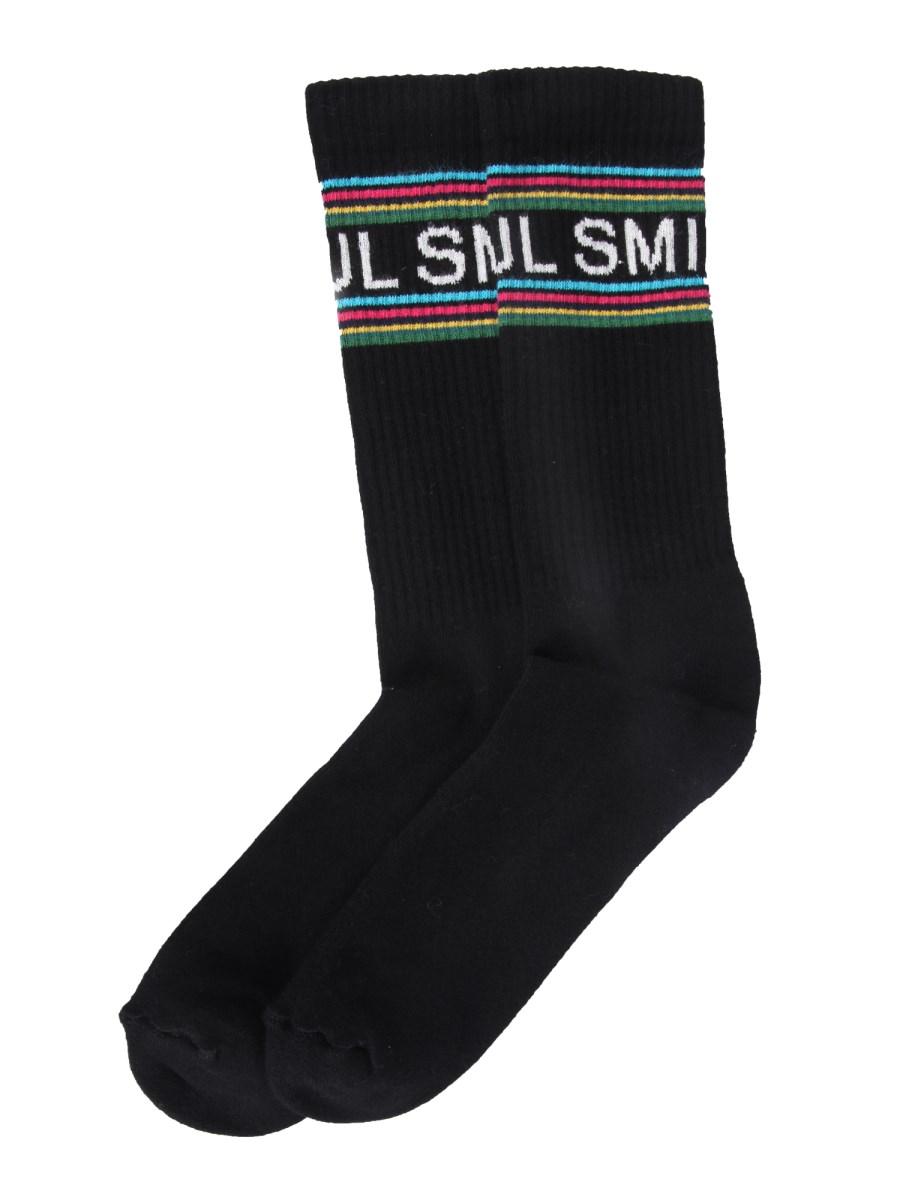 PS BY PAUL SMITH CALZINI CON LOGO IN MISTO COTONE