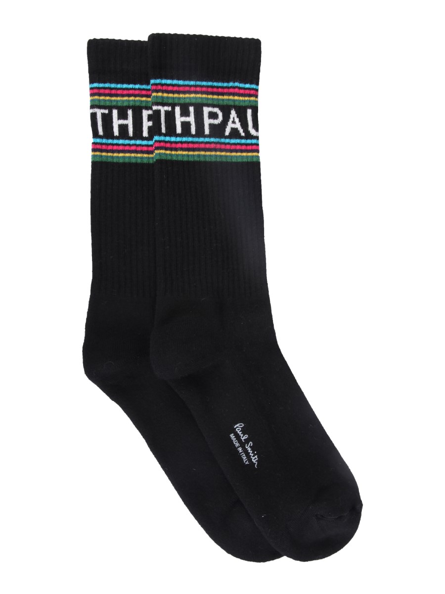 PS BY PAUL SMITH CALZINI CON LOGO IN MISTO COTONE