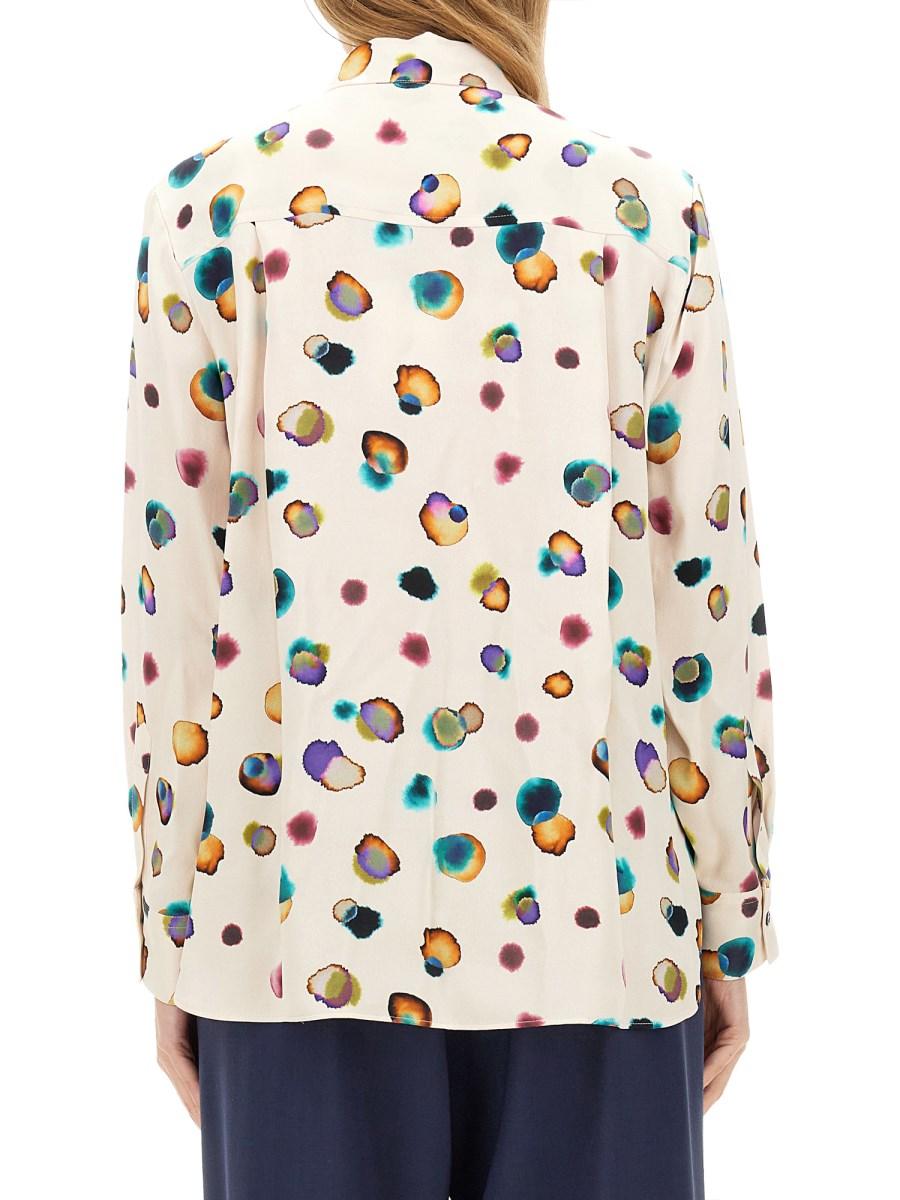 PS BY PAUL SMITH CAMICIA IN VISCOSA CON STAMPA