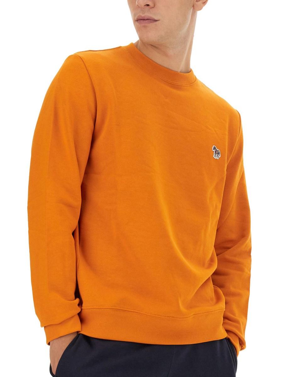 PS BY PAUL SMITH FELPA CON PATCH ZEBRA IN COTONE