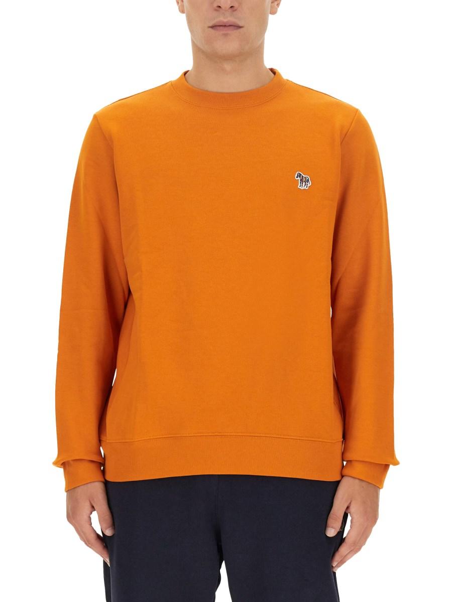 PS BY PAUL SMITH FELPA CON PATCH ZEBRA IN COTONE