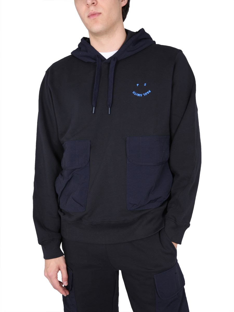 PS BY PAUL SMITH FELPA HAPPY IN COTONE