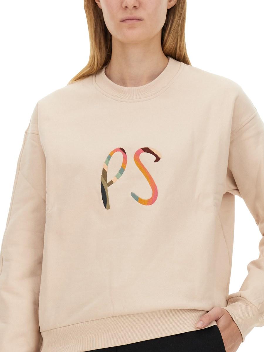 PS BY PAUL SMITH FELPA IN COTONE CON LOGO SWIRL