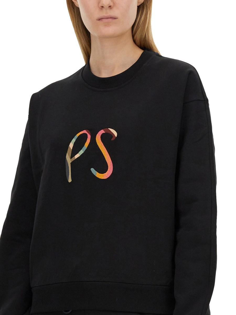 PS BY PAUL SMITH FELPA IN COTONE CON LOGO SWIRL