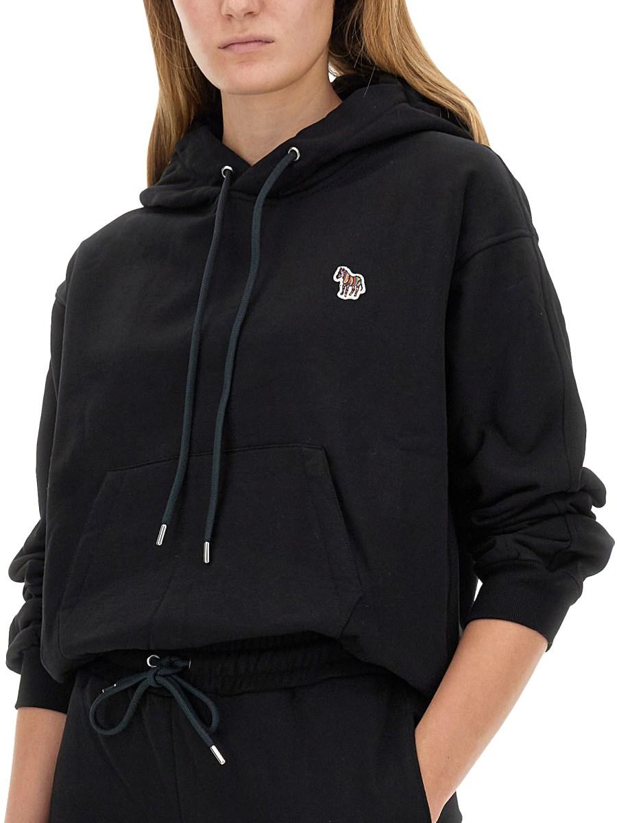 PS BY PAUL SMITH FELPA IN COTONE CON PATCH LOGO