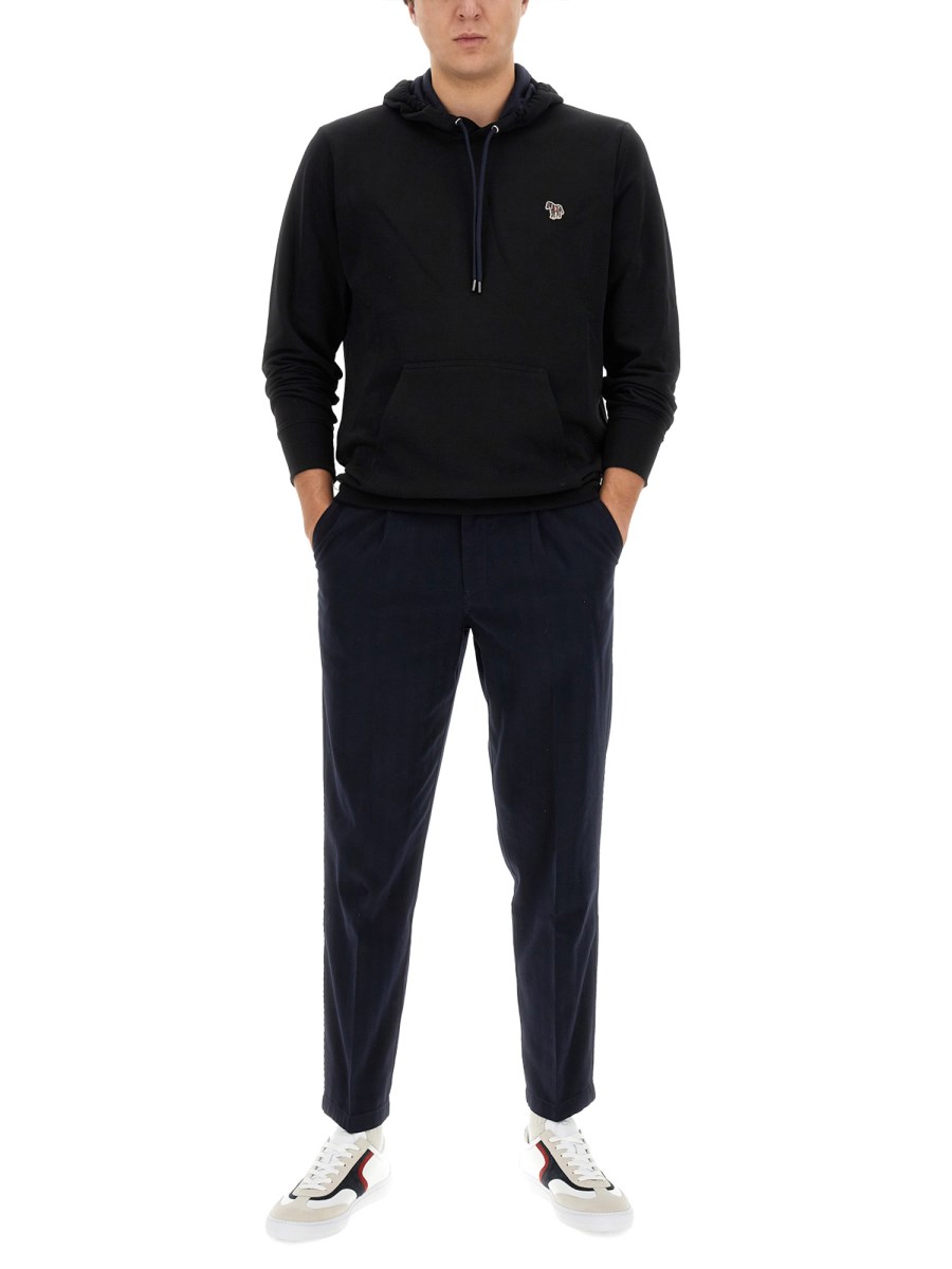 PS BY PAUL SMITH FELPA IN COTONE CON PATCH LOGO