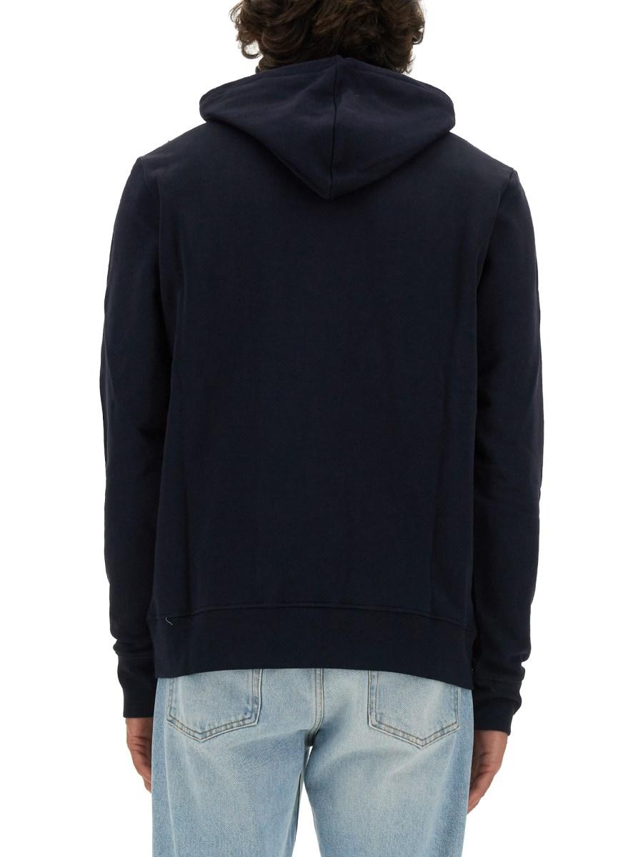 PS BY PAUL SMITH FELPA IN COTONE CON PATCHE ZEBRA