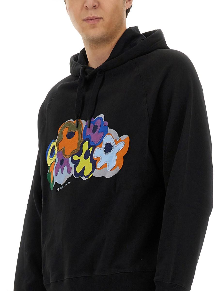 PS BY PAUL SMITH FELPA IN COTONE CON STAMPA LOGO