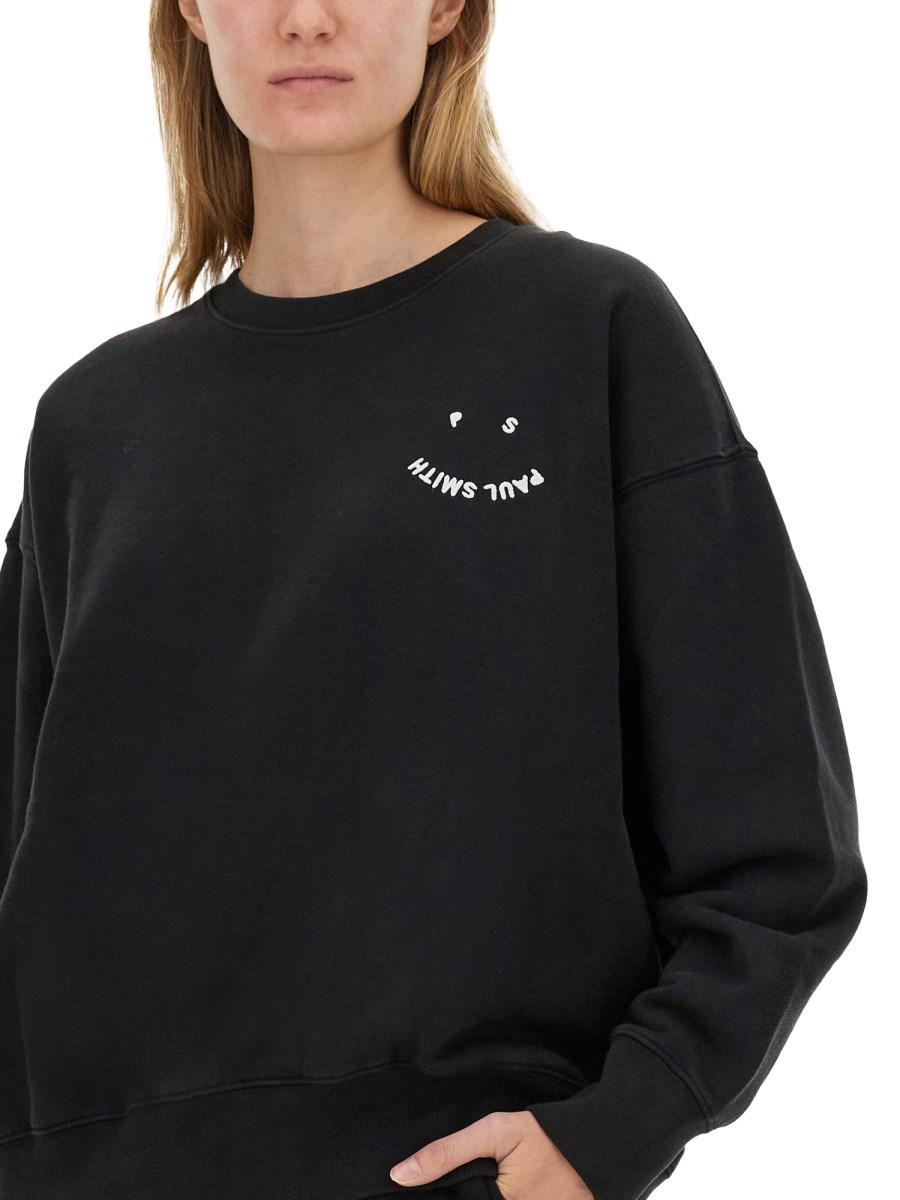 PS BY PAUL SMITH FELPA IN COTONE CON STAMPA LOGO