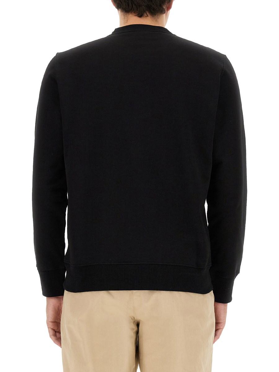 PS BY PAUL SMITH FELPA IN COTONE CON STAMPA ZEBRA