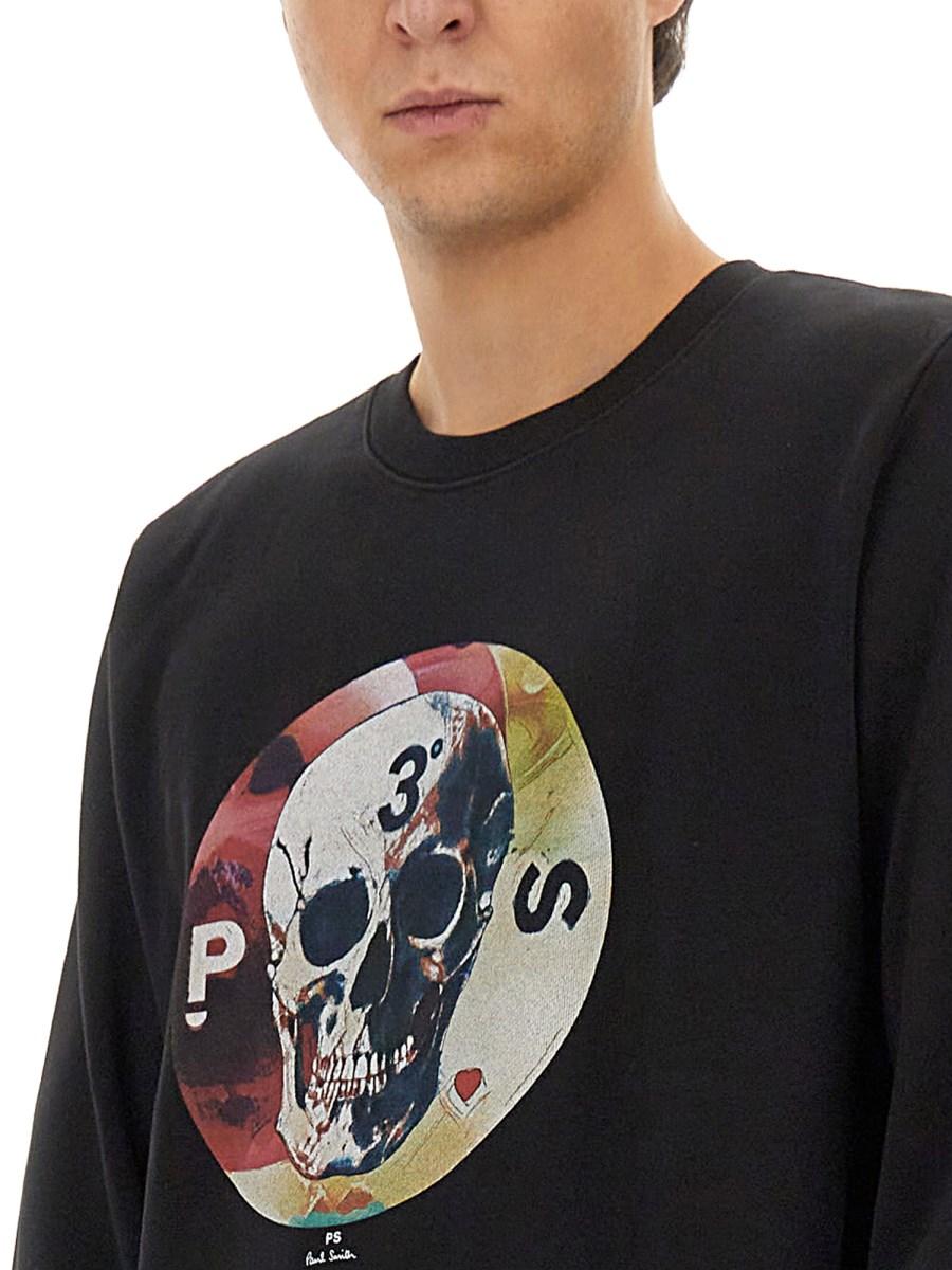 PS BY PAUL SMITH FELPA "SKULL" IN COTONE