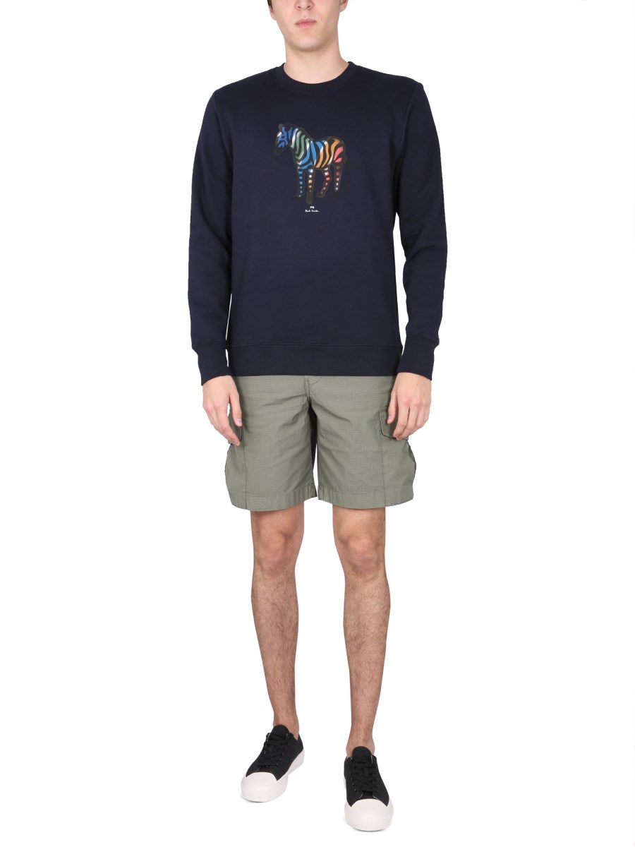 PS BY PAUL SMITH FELPA ZEBRA IN COTONE