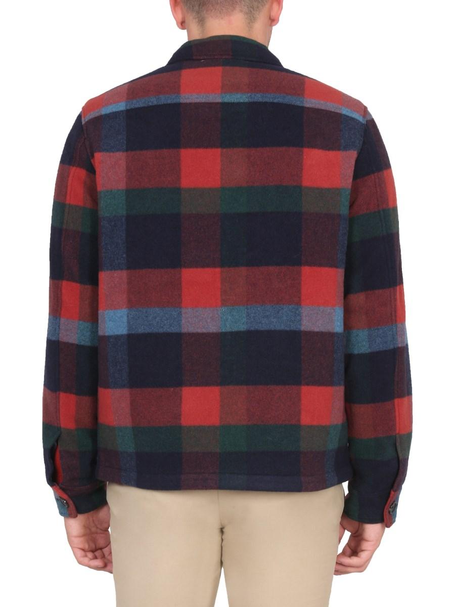 PS BY PAUL SMITH GIACCA IN LANA CON MOTIVO QUADRI